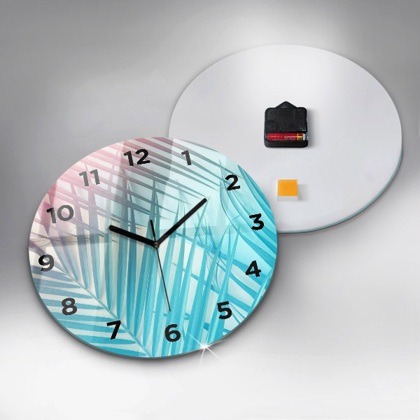 Okrúhle hodiny Tropická palma