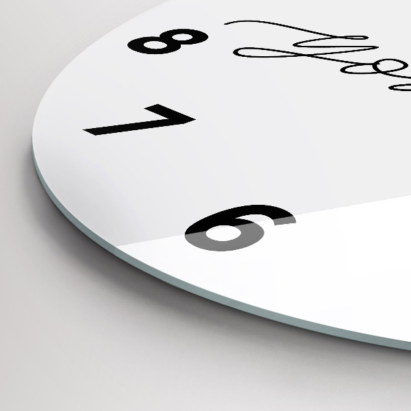 Okrúhle hodiny Nápis Buď sám sebou