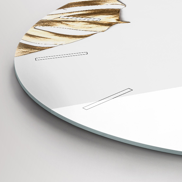 Okrúhle hodiny Tropické listy