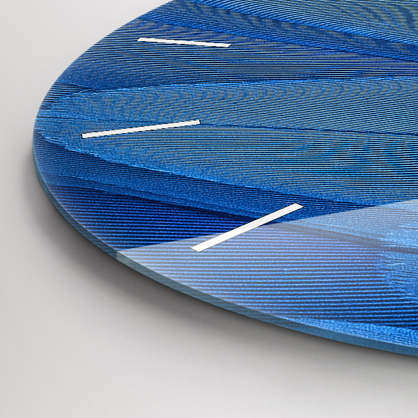 Okrúhle hodiny Vtáčie pierko