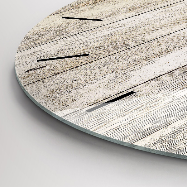 Okrúhle hodiny Drevené panely