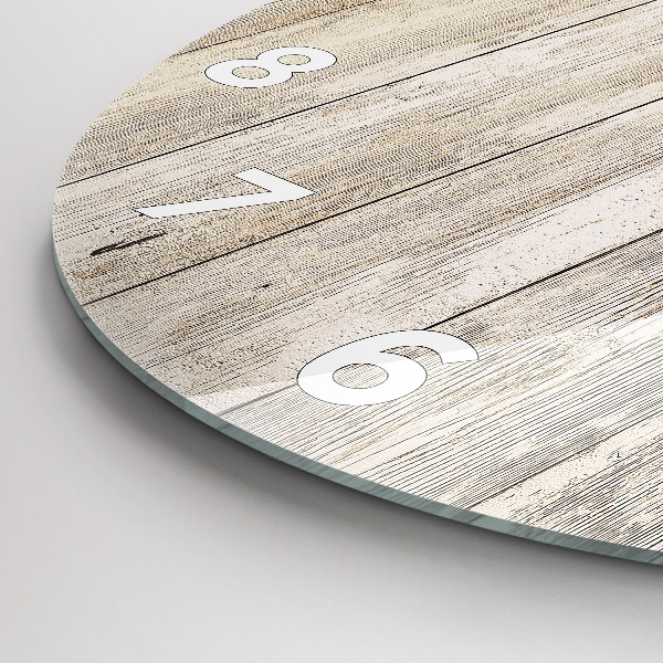 Okrúhle hodiny Drevené panely