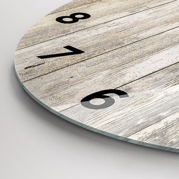 Okrúhle hodiny Drevené panely