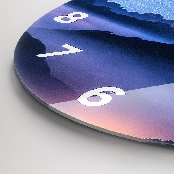 Okrúhle hodiny Mliečna dráha a hory