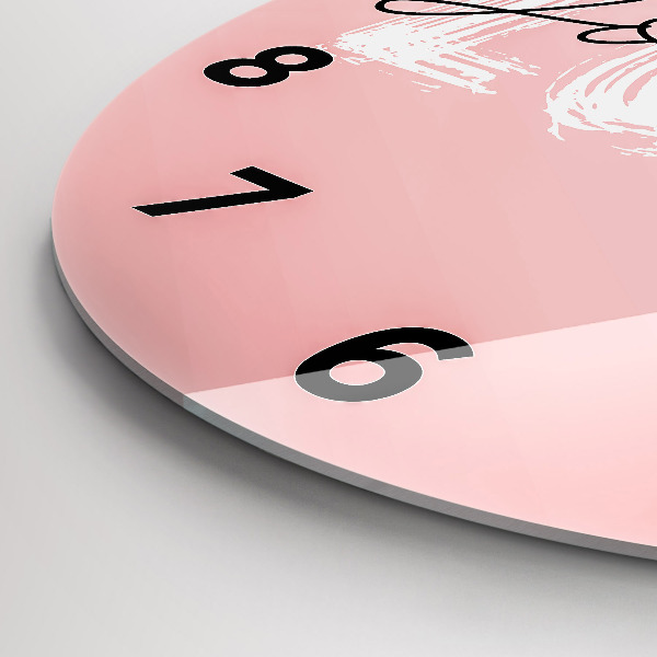 Okrúhle hodiny Nápis Milujte sa