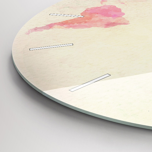 Okrúhle hodiny Akvarelová mapa sveta