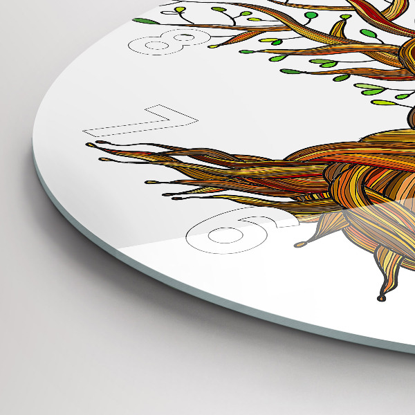 Okrúhle hodiny Strom a korene