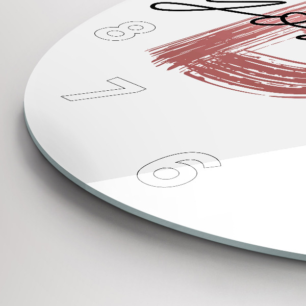 Okrúhle hodiny Nápis Buď sám sebou