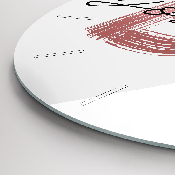 Okrúhle hodiny Nápis Buď sám sebou