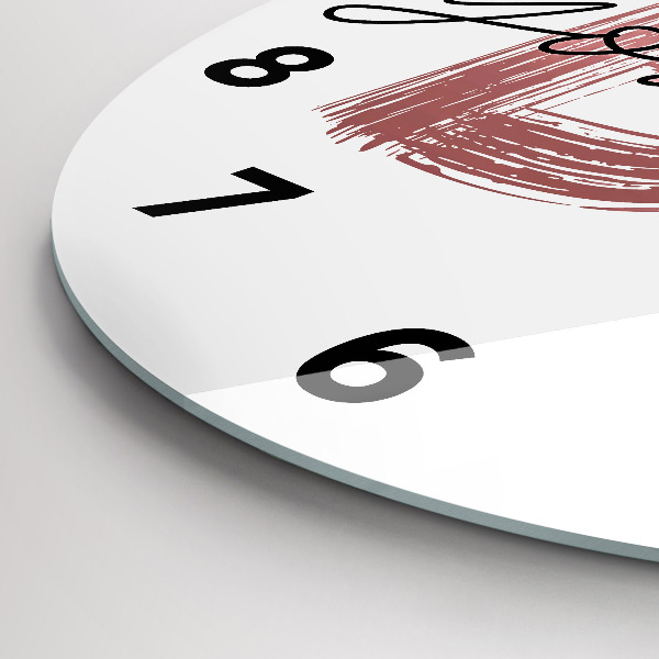 Okrúhle hodiny Nápis Buď sám sebou