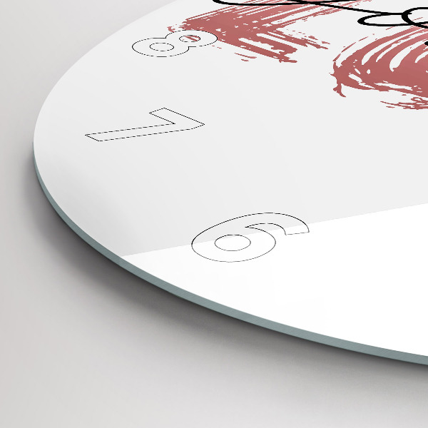 Okrúhle hodiny Nápis Milujte sa