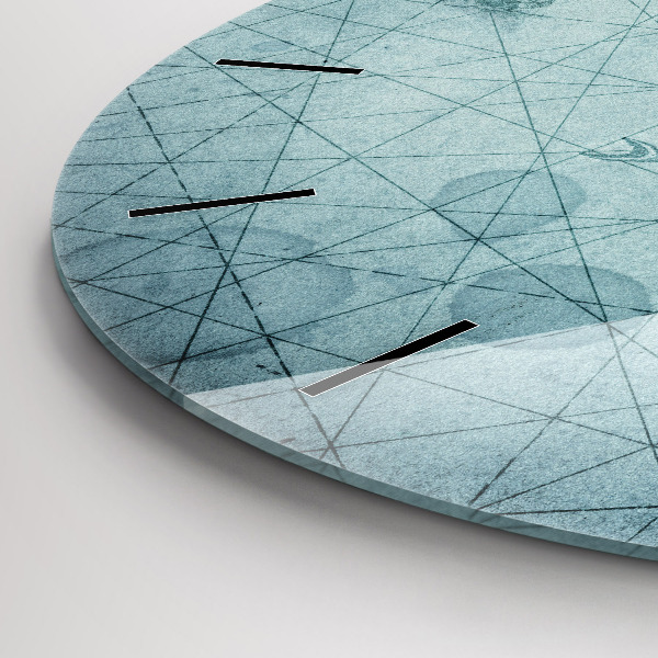 Okrúhle hodiny Vintage mapa