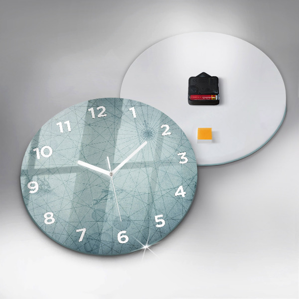 Okrúhle hodiny Vintage mapa