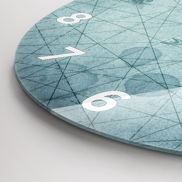 Okrúhle hodiny Vintage mapa