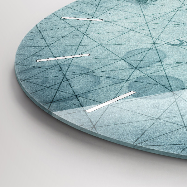 Okrúhle hodiny Vintage mapa