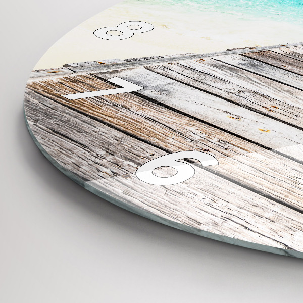 Okrúhle hodiny Tropický ostrov