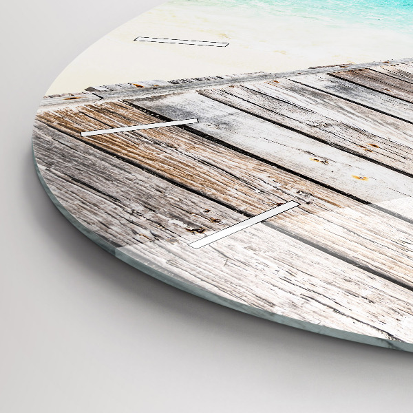 Okrúhle hodiny Tropický ostrov