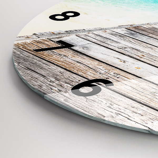 Okrúhle hodiny Tropický ostrov