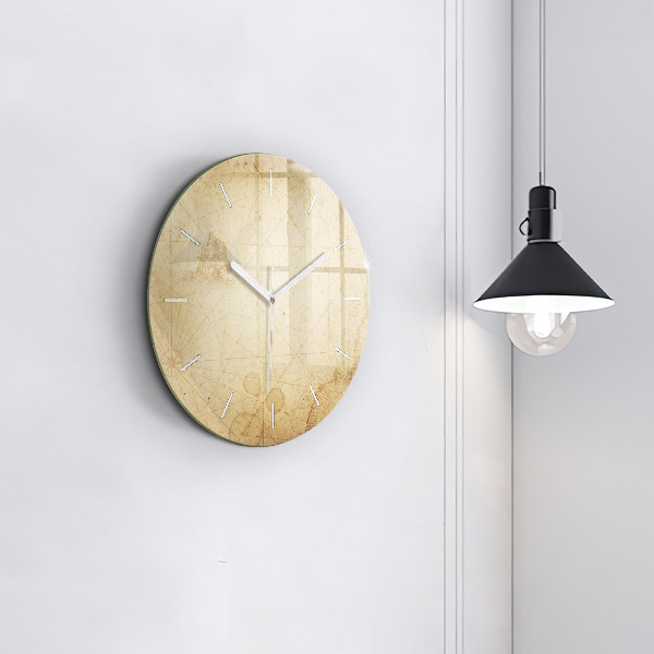 Okrúhle hodiny Stará mapa sveta