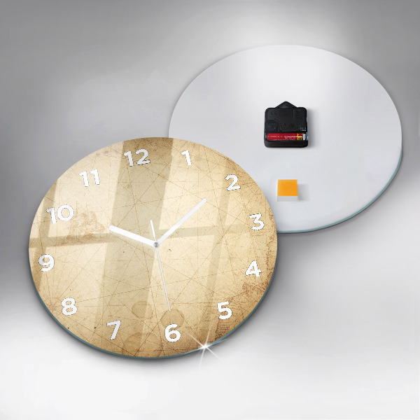 Okrúhle hodiny Stará mapa sveta