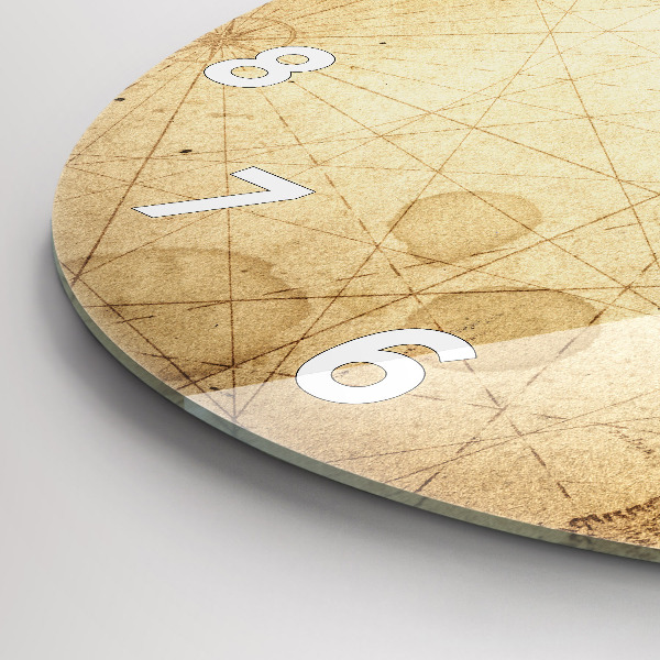 Okrúhle hodiny Stará mapa sveta