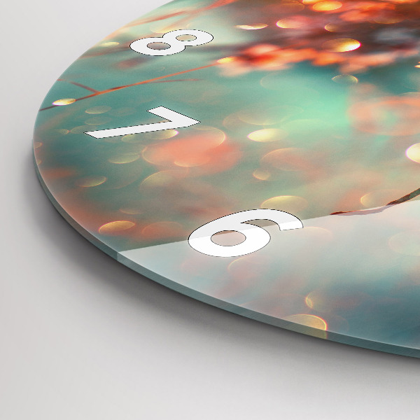 Okrúhle hodiny Jarné kvety