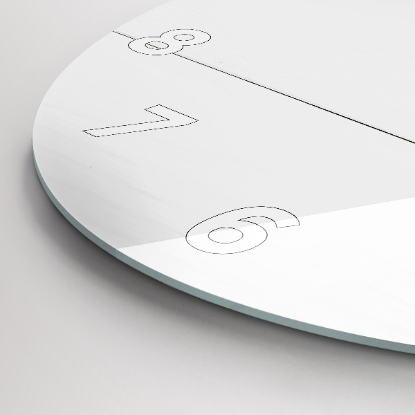 Okrúhle hodiny Domový nápis