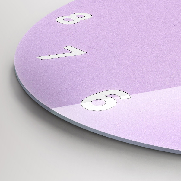 Okrúhle hodiny Pastelový vzor