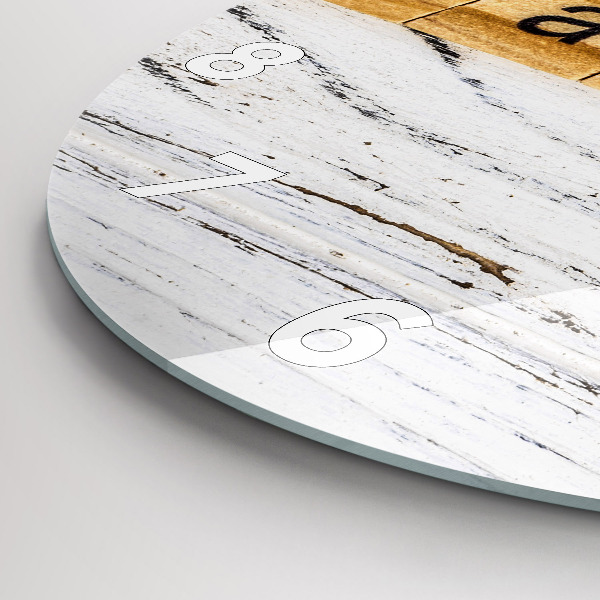 Okrúhle hodiny Nápis Rodina