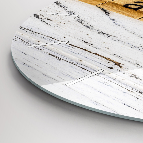 Okrúhle hodiny Nápis Rodina