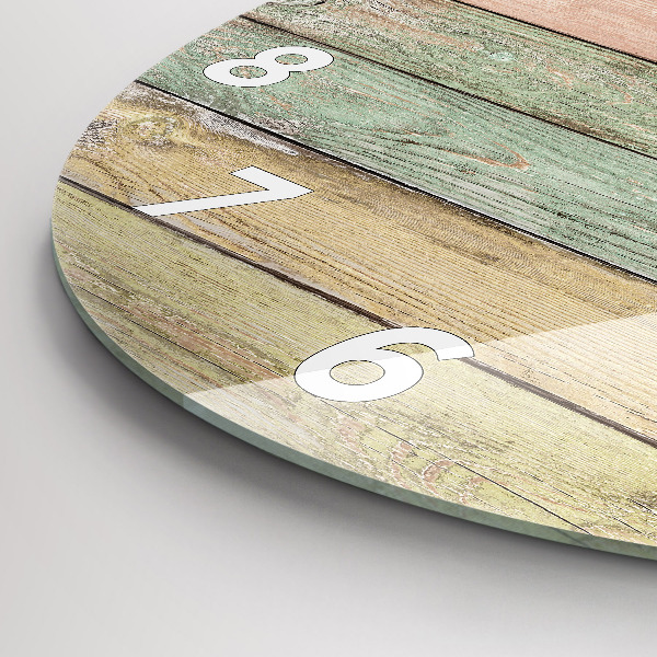 Okrúhle hodiny Farebné dosky