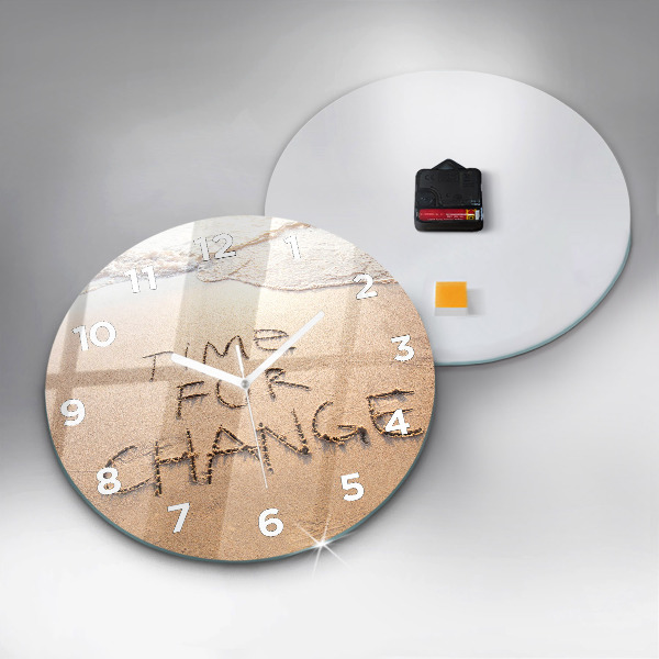 Okrúhle hodiny Plážový citát