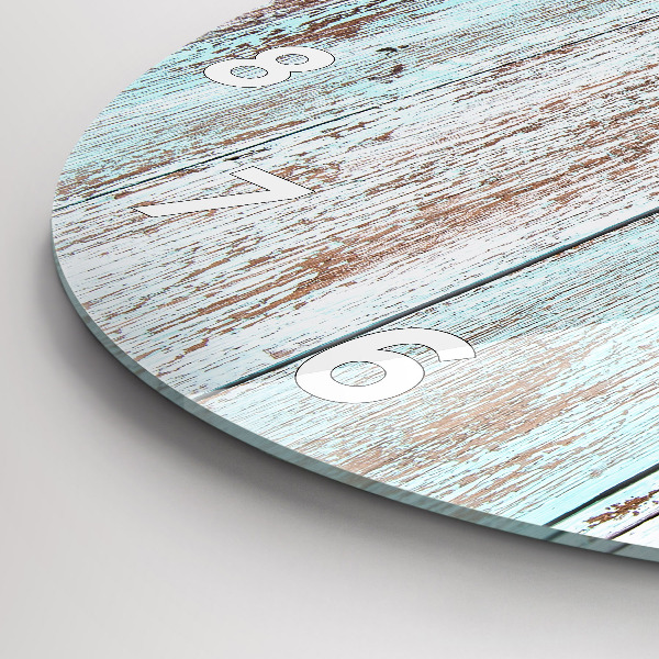 Okrúhle hodiny Pastelové drevo