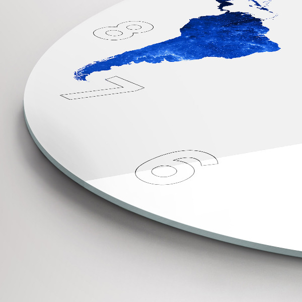 Okrúhle hodiny Vesmírna mapa sveta