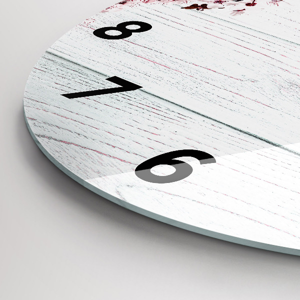 Okrúhle hodiny Jarné kvety