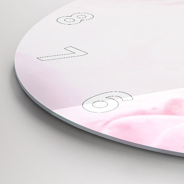 Okrúhle hodiny Kvitnúce kvety