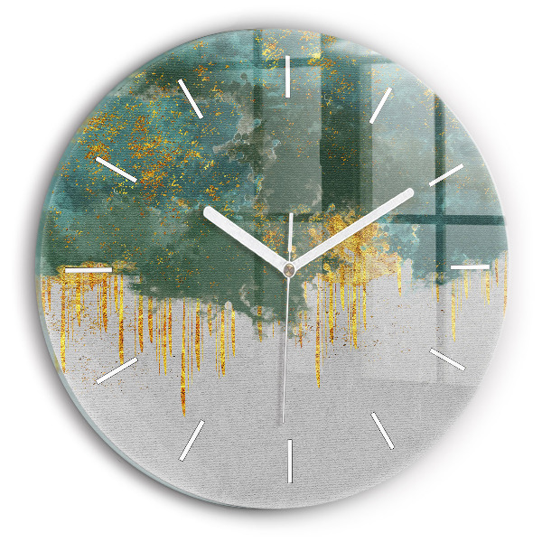 Okrúhle hodiny Dekoratívny vzor