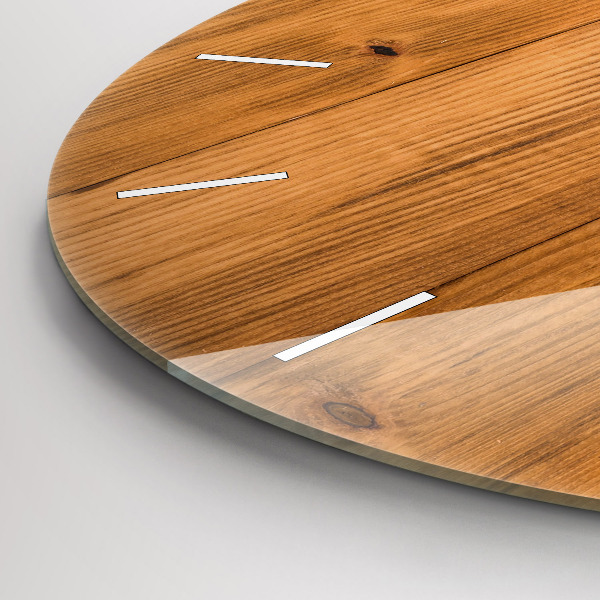 Okrúhle hodiny Drevené dosky