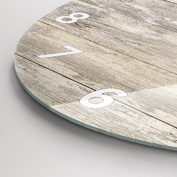 Okrúhle hodiny Drevené panely