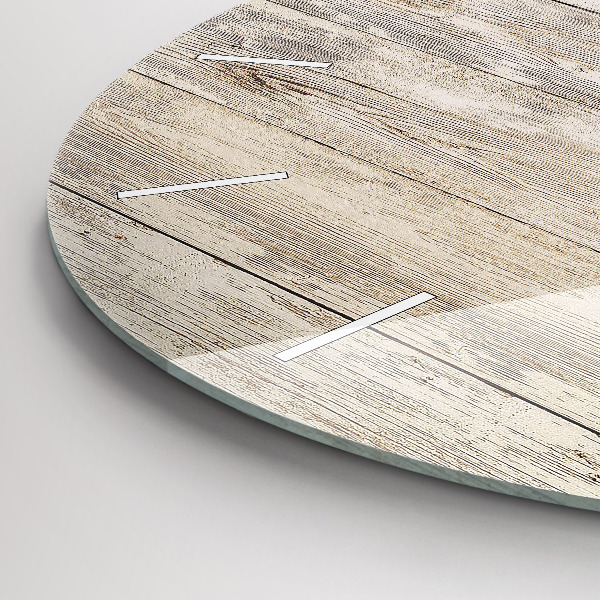 Okrúhle hodiny Drevené panely