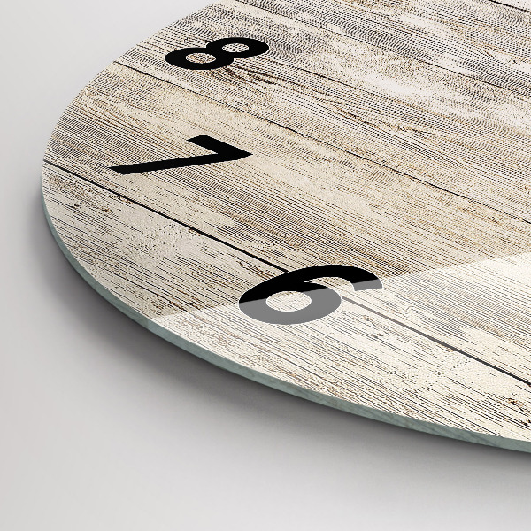 Okrúhle hodiny Drevené panely