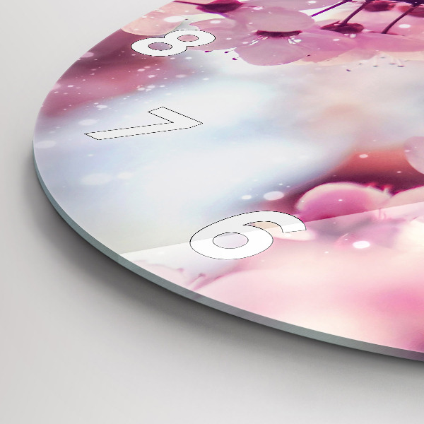 Okrúhle hodiny Jarné kvety