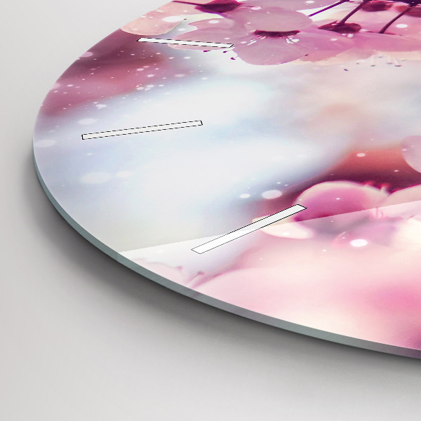 Okrúhle hodiny Jarné kvety