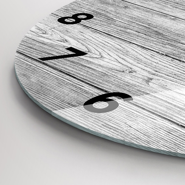 Okrúhle hodiny Drevené panely