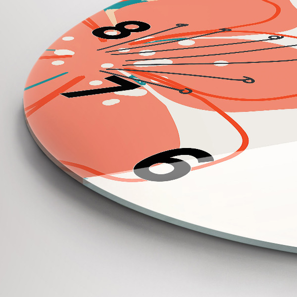 Okrúhle hodiny Havajské rastliny