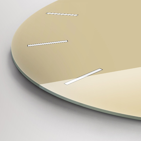 Okrúhle hodiny Béžová