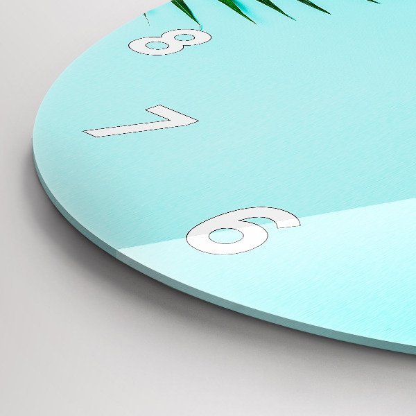 Okrúhle hodiny Zelené palmy