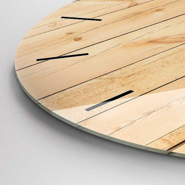 Okrúhle hodiny Drevené dosky