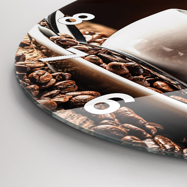 Okrúhle hodiny Šálka kávy