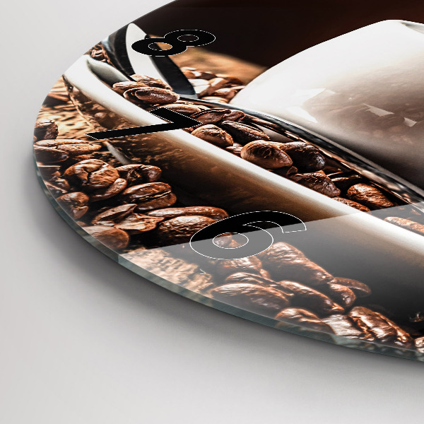 Okrúhle hodiny Šálka kávy